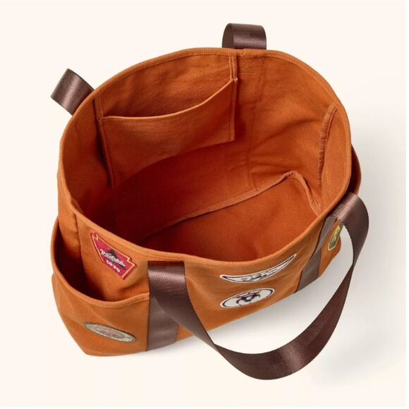 Woolrich x Target Large Patchwork Tote Bag Burnt Orange - Picture 3 of 10